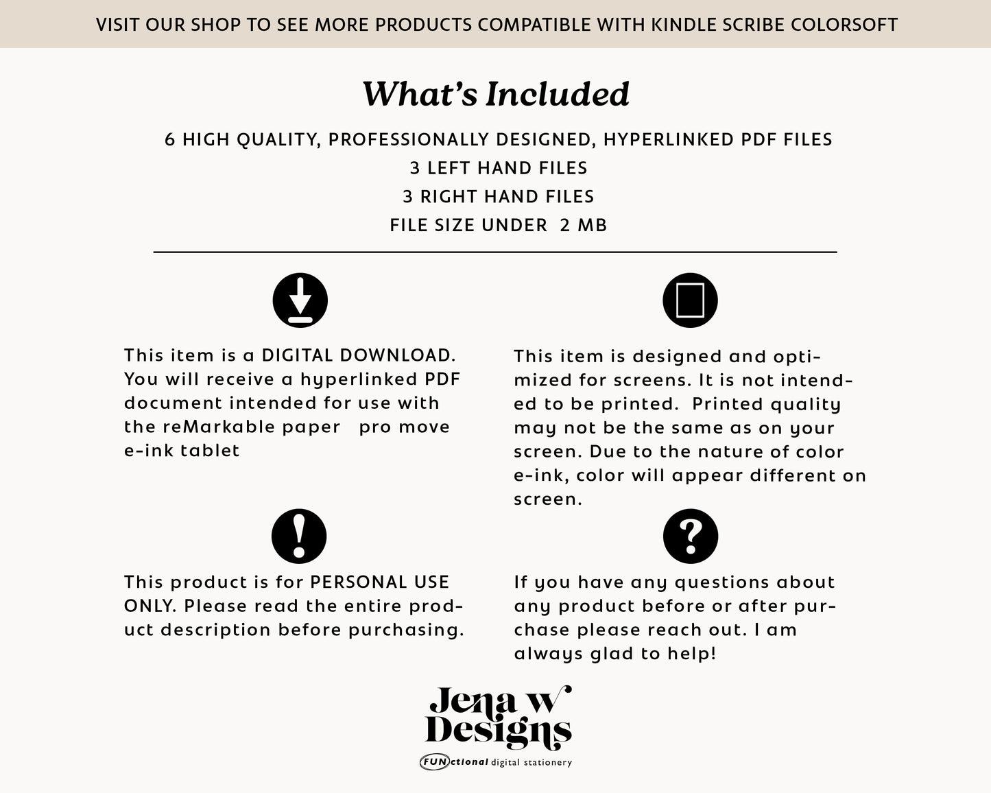 365 Undated Daily Journal | for Kindle Scribe Colorsoft