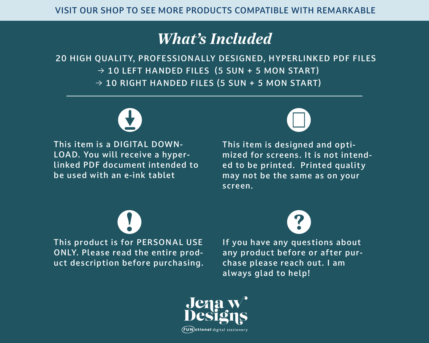 2026 Daily Planner | for reMarkable