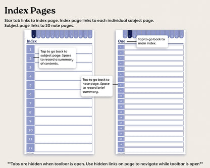 12 Subject Notebook | for reMarkable Paper Pro Move