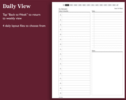 2025 Daily Planner | for Supernote