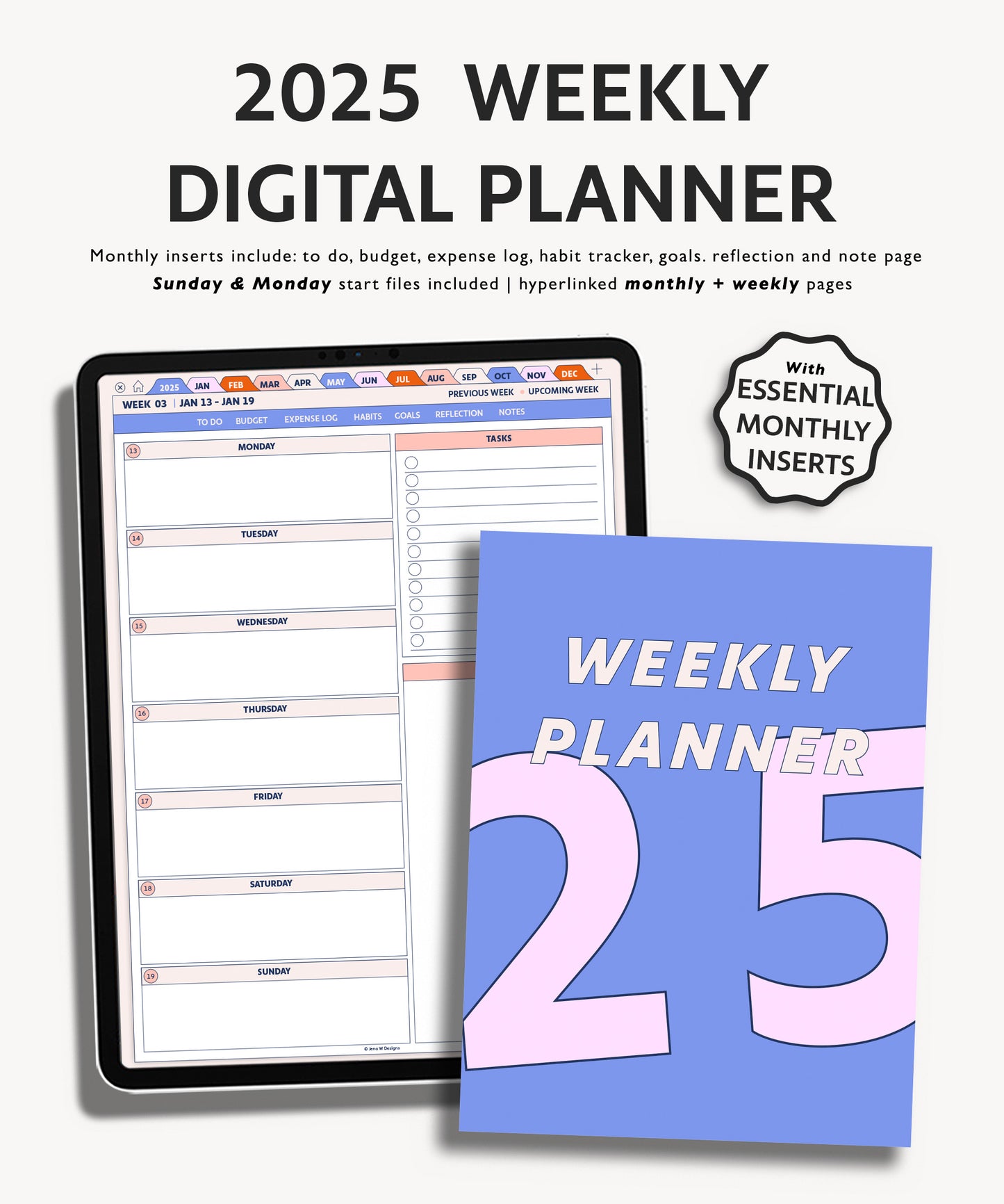 2025 Weekly Planner | Essentials