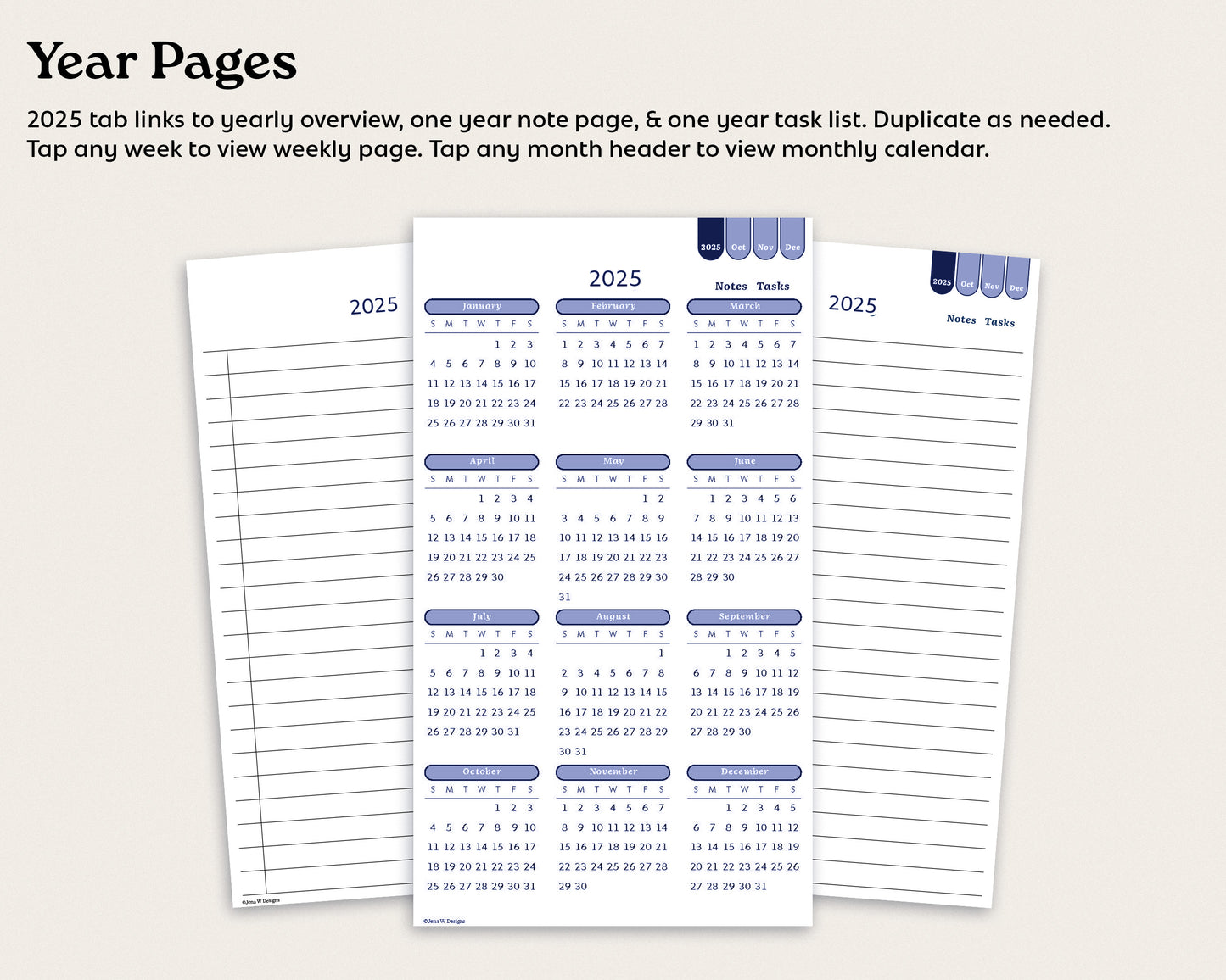 Free: 2025 Dated October-December Weekly Digital Planner for reMarkable Paper Pro Move | Mini Planner