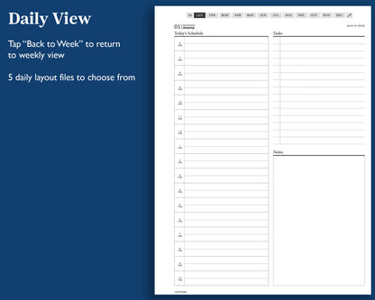 2026 Daily Digital Planner | for Supernote