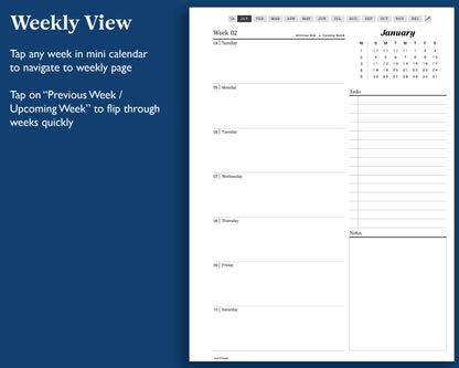 2026 Weekly Digital Planner | for Supernote