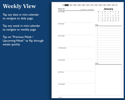 2026 Daily Digital Planner | for Supernote