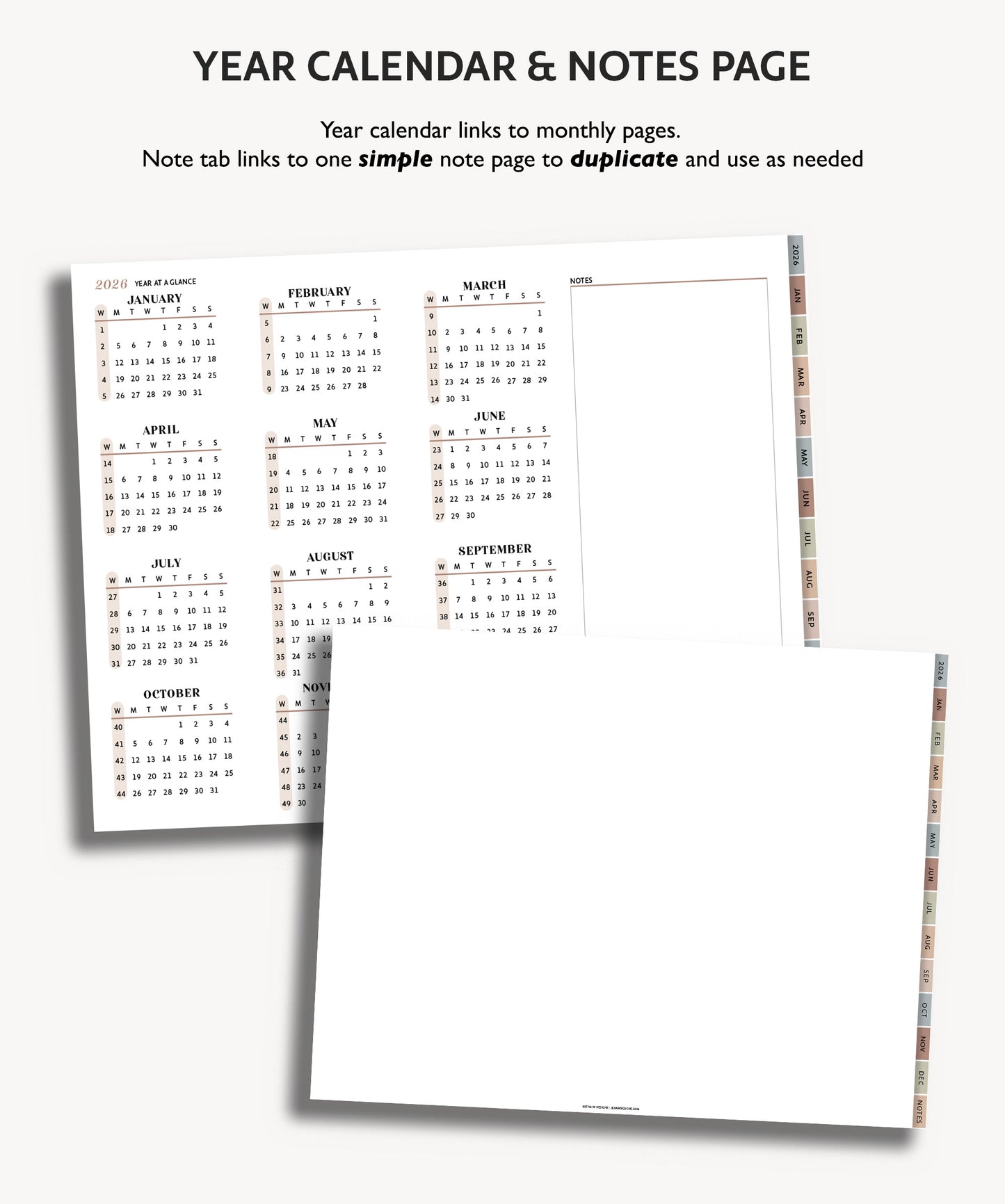 2026 Daily Journal | Landscape Journal for GoodNotes