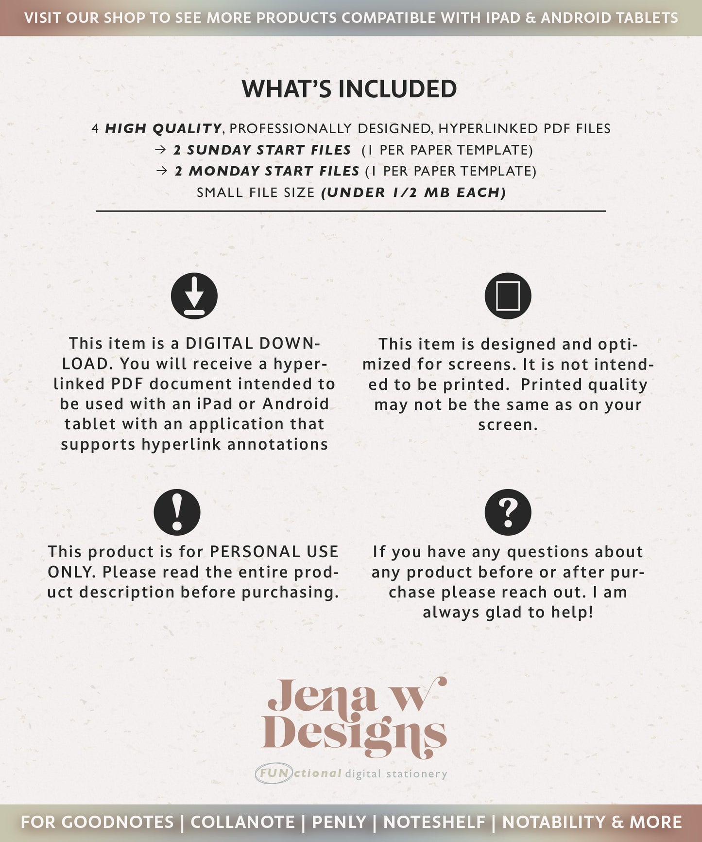 2026 Daily Journal | Landscape Journal for GoodNotes