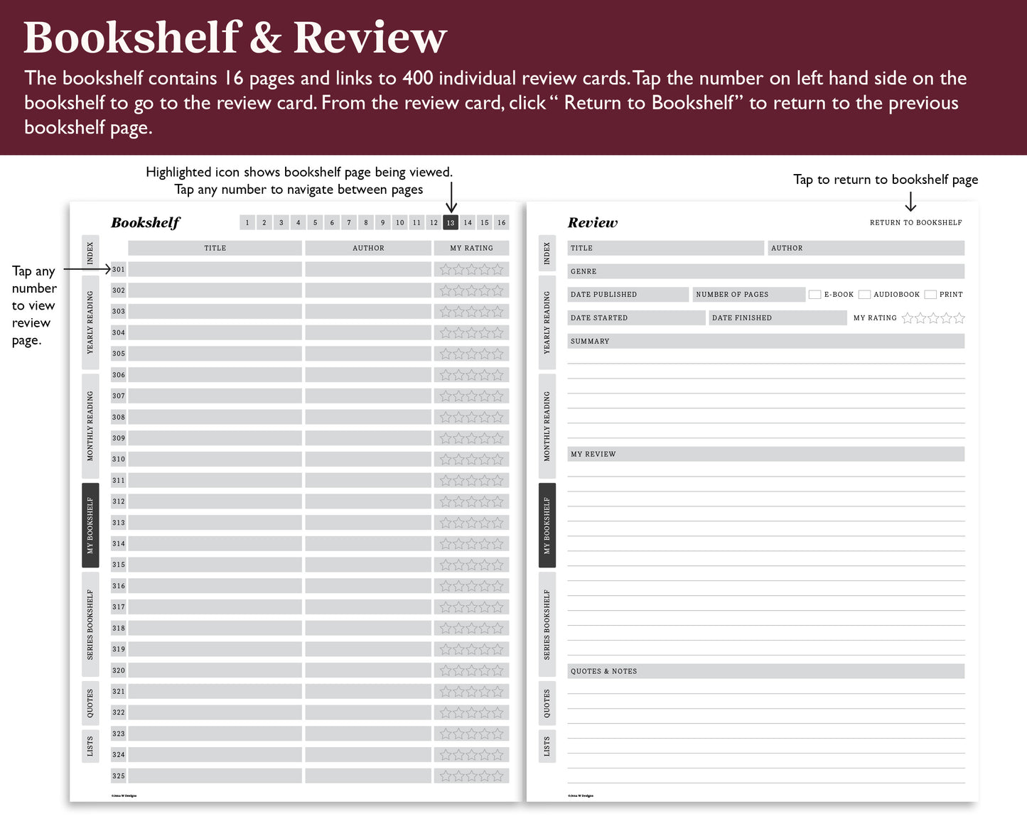 Reading Journal | for Supernote