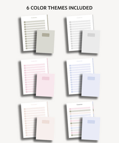 12 Subject Notebook Bundle | 6 Notebooks
