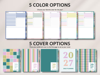 2027 Dated Daily Digital Planner – for iPad & Android Tablets