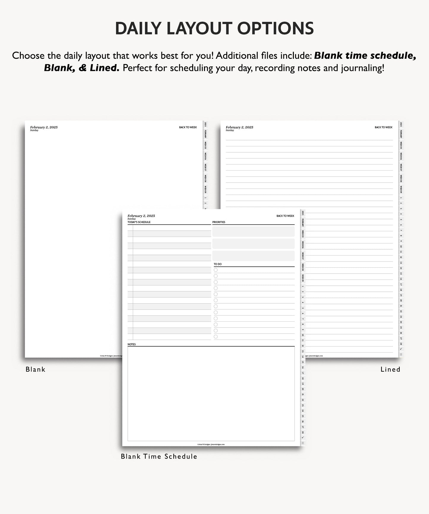 One Month Digital Planner - Minimal Collection