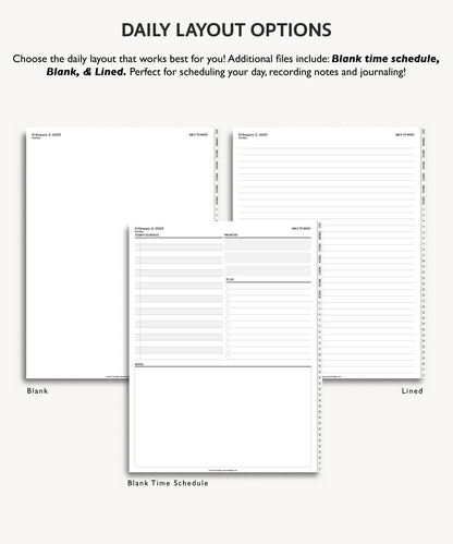 One Month Digital Planner - Minimal Collection