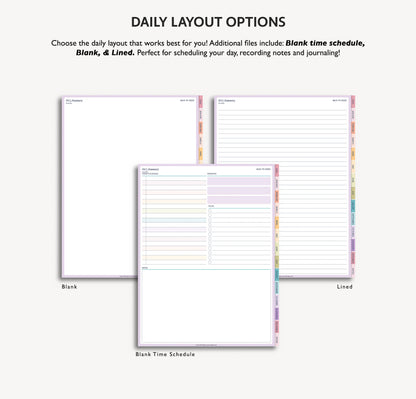 2026 Dated Daily Digital Planner – for iPad & Android Tablets