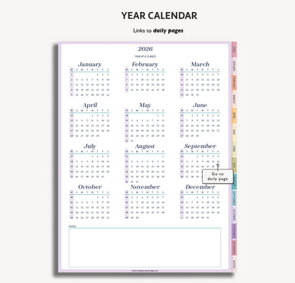 2026 Daily Journal | Minimal Modern Simple Diary