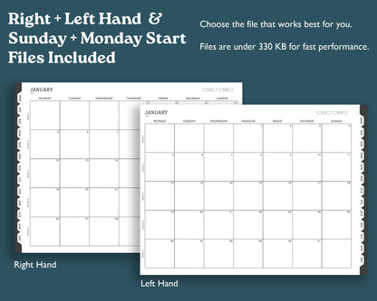 2026 Hourly Weekly Planner | Landscape Planner for reMarkable 2