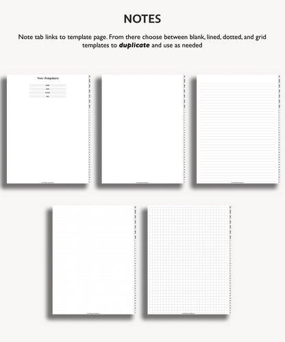 One Month Digital Planner - Minimal Collection