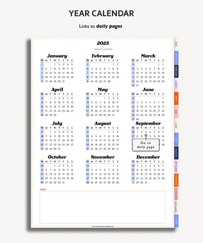 2025 Daily Journal | Minimal Modern Simple Diary