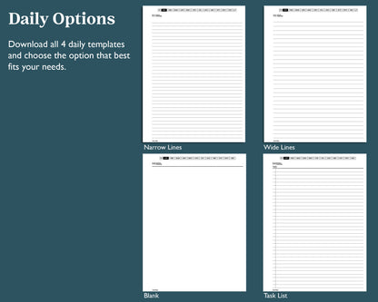 2027 Daily Journal | for reMarkable 2, Paper Pure, & Paper Pro