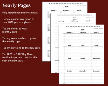 2026 Daily Digital Planner | for Kindle Scribe