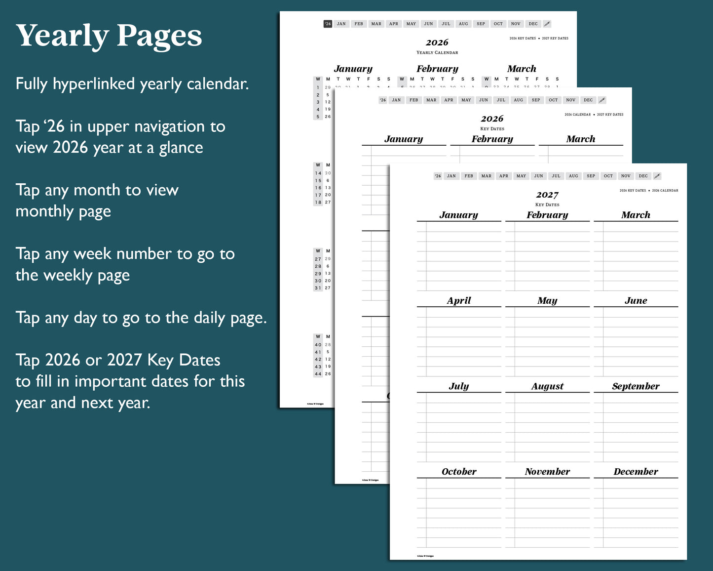 2026 Daily Planner | for reMarkable