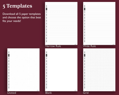 12 Section Notebook | for Supernote