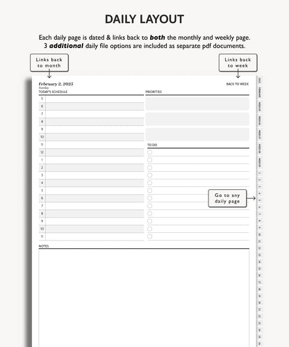 One Month Digital Planner - Minimal Collection