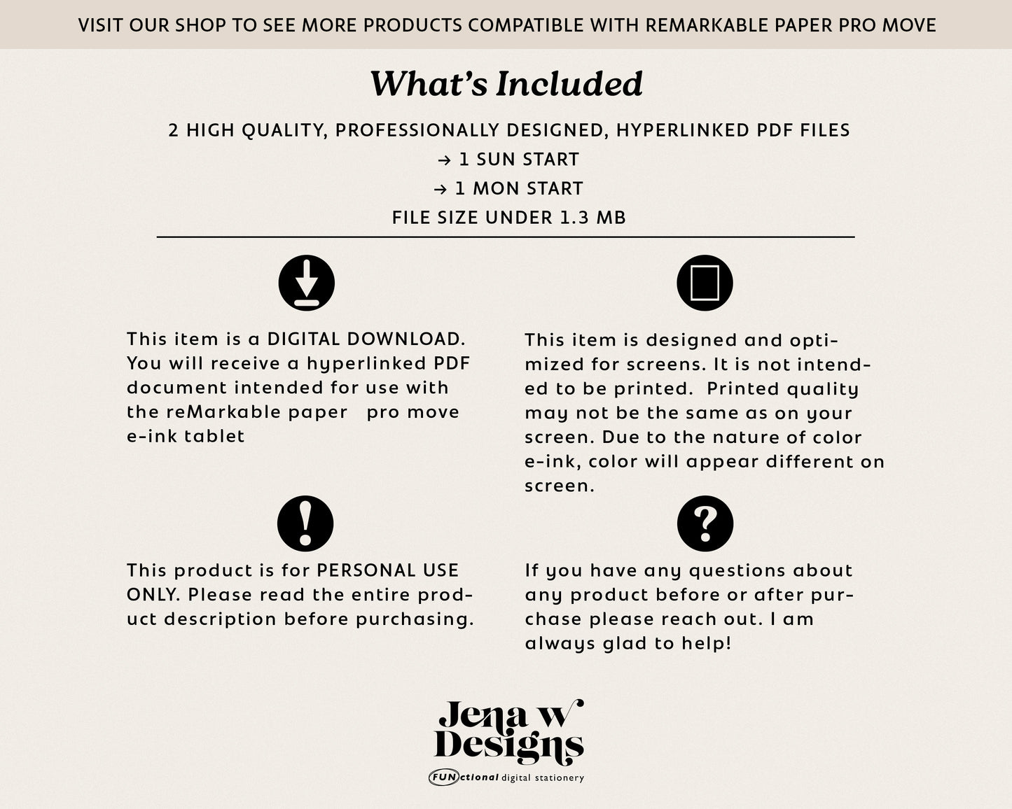 Budget Planner for reMarkable Paper Pro Move