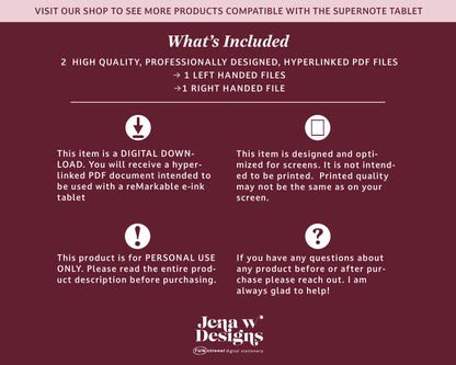 Reading Journal | for Supernote