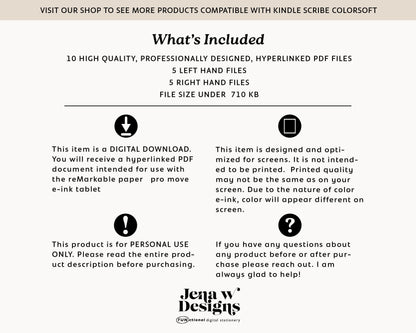 12 Section Notebook | for Kindle Scribe Colorsoft