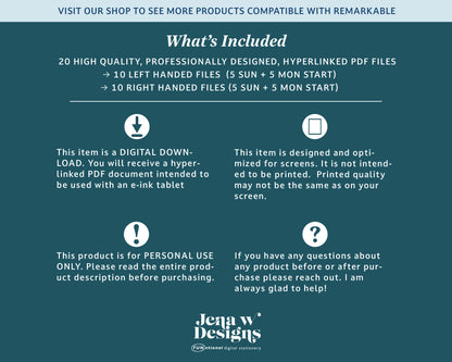 2026 Daily Planner | for reMarkable