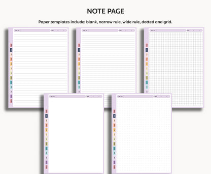 12 Section Notebook | for Kindle Scribe Colorsoft