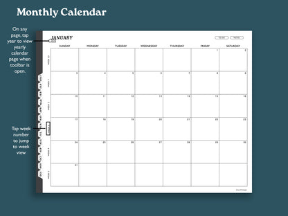 2027 Weekly Planner with To Do Lists | Landscape Planner for reMarkable 2, Paper Pure, Paper Pro