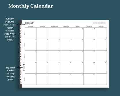 2026 Hourly Weekly Planner | Landscape Planner for reMarkable 2