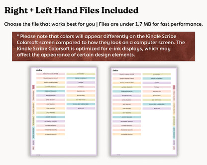 Reading Journal | for Kindle Scribe Colorsoft