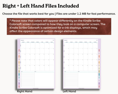 2026 Daily Planner | for Kindle Scribe Colorsoft
