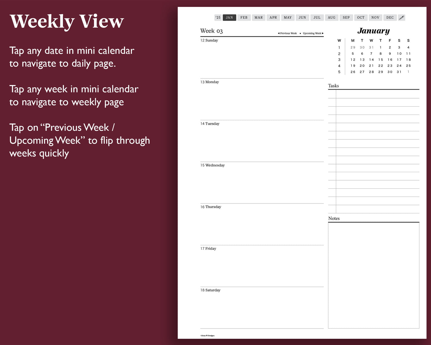 2025 Daily Planner | for Supernote