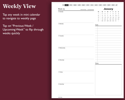 2025 Weekly Planner | for Supernote