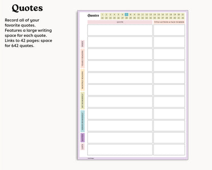 Reading Journal | for Kindle Scribe Colorsoft