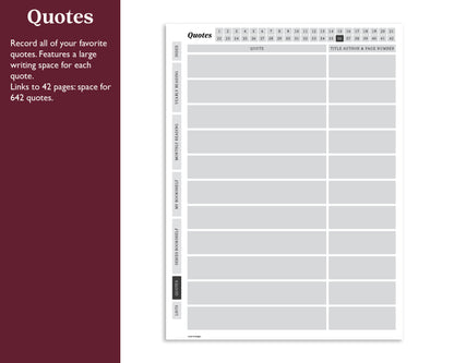 Reading Journal | for Supernote