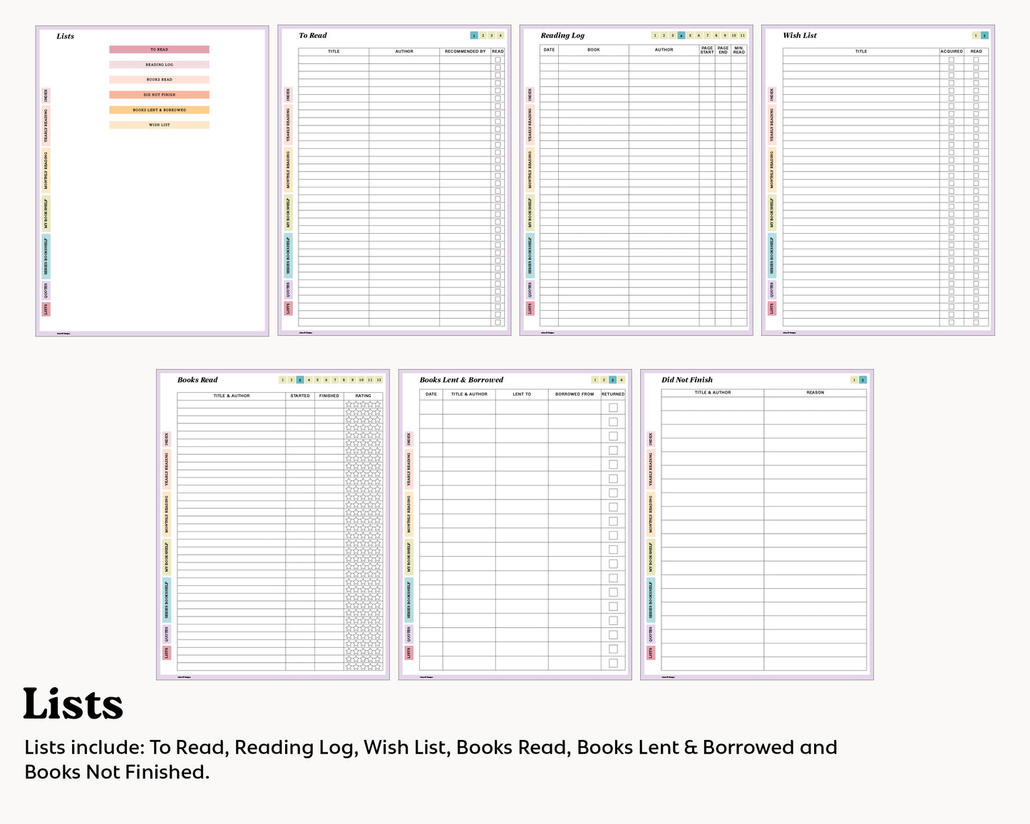 Reading Journal | for Kindle Scribe Colorsoft