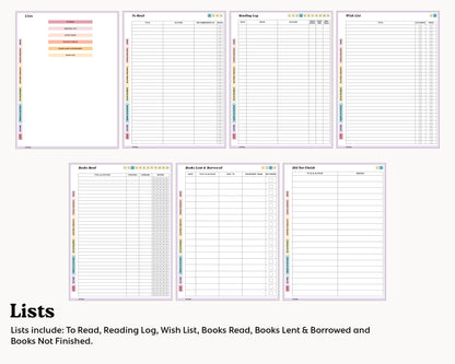 Reading Journal | for Kindle Scribe Colorsoft