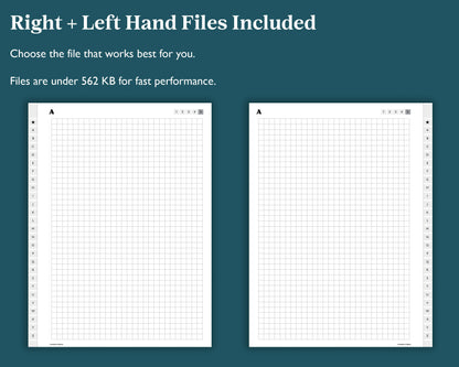 A-Z Tab Alphabet Notebook | for e-ink Devices