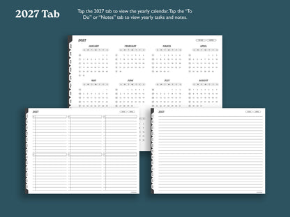2027 Monthly Planner with To Do Lists | Landscape Planner for reMarkable 2, Paper Pro, & Paper Pure