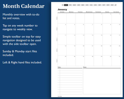 2026 Weekly Digital Planner | for Supernote