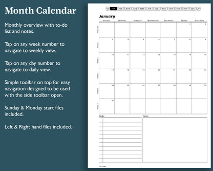 2027 Daily Planner | for reMarkable, Paper Pure, Paper Pro