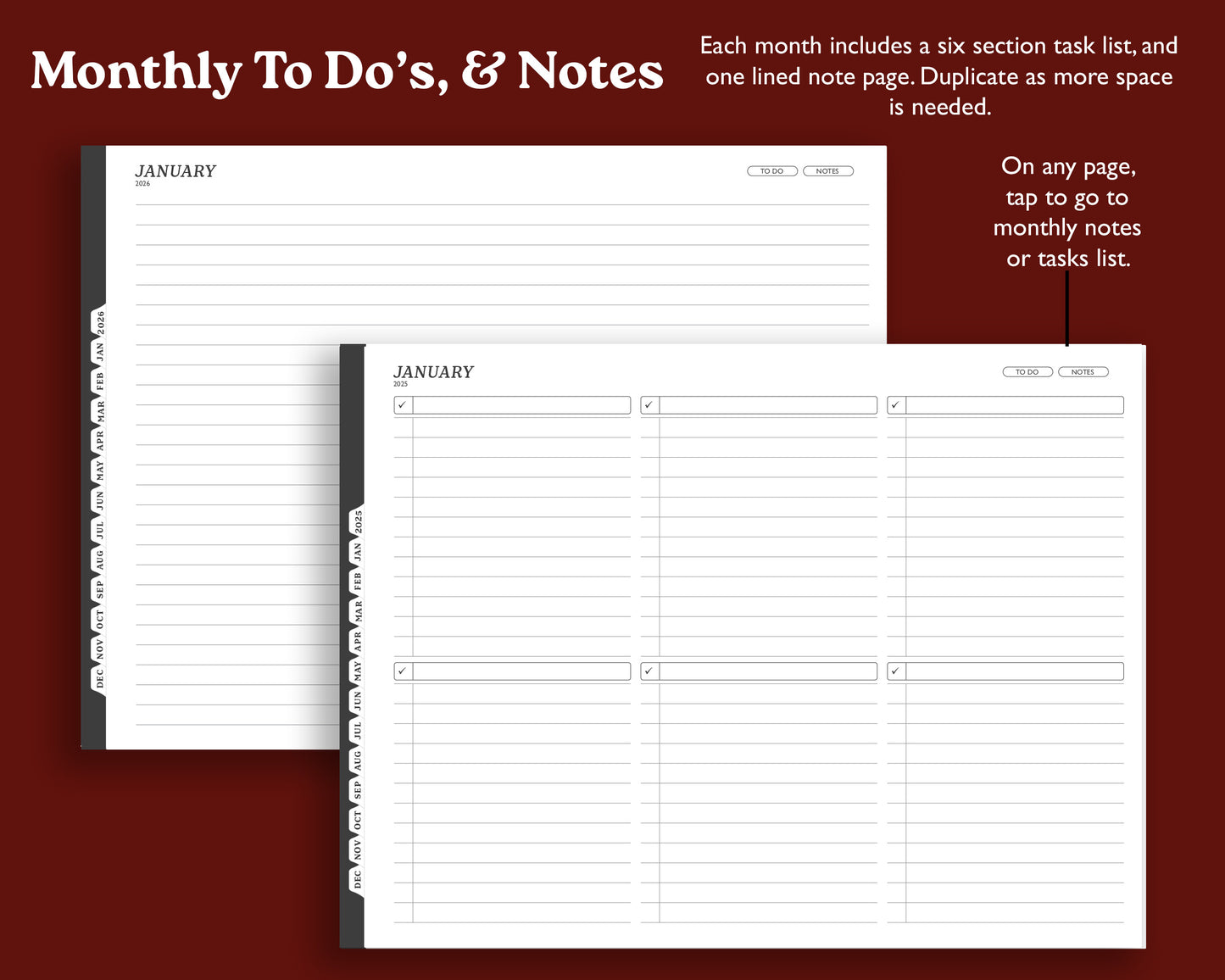 2026 Hourly Weekly Digital Planner | Landscape Planner for Kindle Scribe
