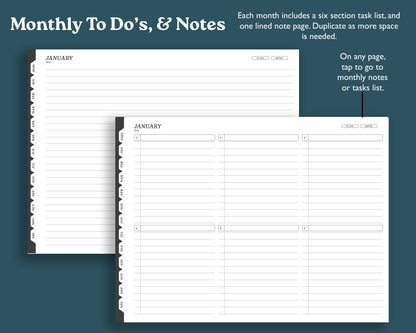 2026 Daily Planner | Landscape Planner for reMarkable 2