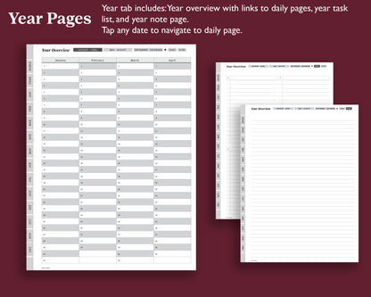 Undated Daily Agenda | for Supernote