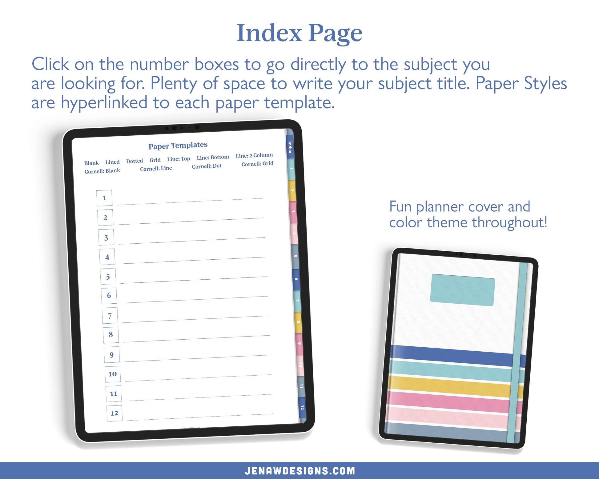 Digital Notebook - Jena W Designs