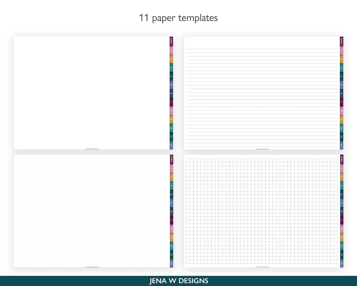 Digital Notebook | Landscape Color Pop - Jena W Designs